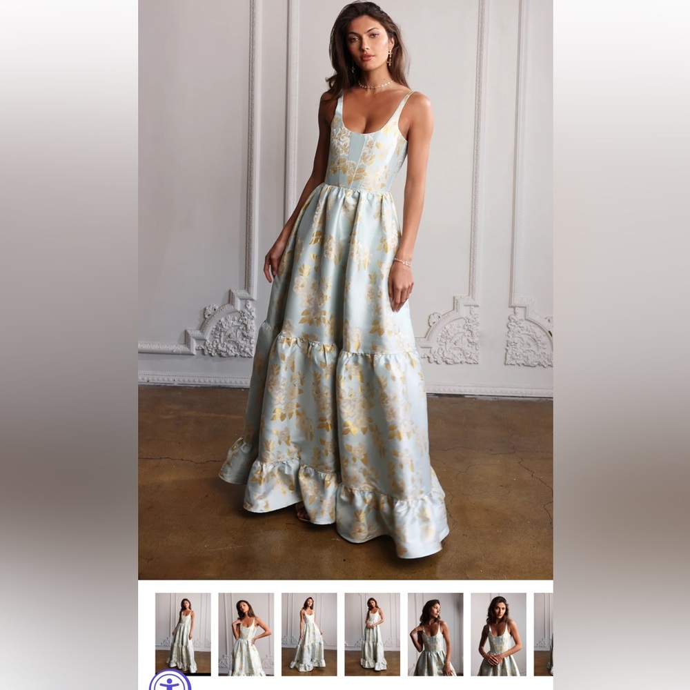 V. Chapman Avery Dress in Ballad Blue Baroque Floral size 6